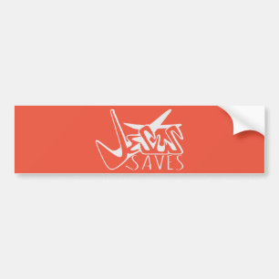 JESUS SAVES GRAFFITI BUMPERSTICKER