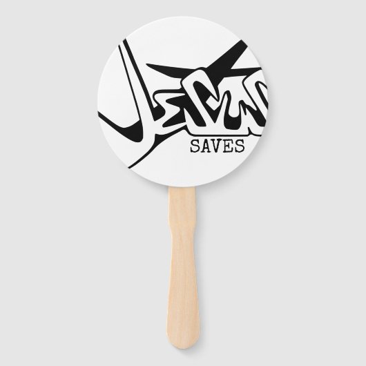 JESUS SAVES GRAFFITI HANDWAAIER (Voorkant)