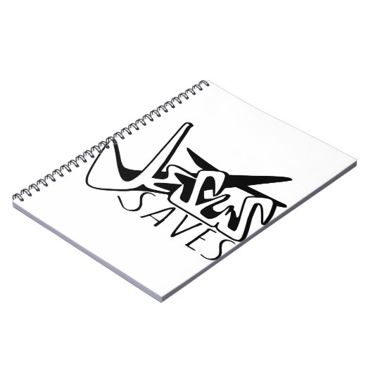 JESUS SAVES GRAFFITI NOTITIEBOEK (Linkerzijde)