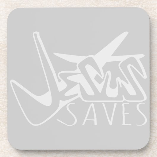JESUS SAVES GRAFFITI ONDERZETTER (Voorkant)