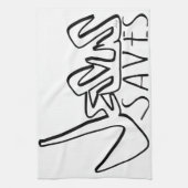 JESUS SAVES GRAFFITI THEEDOEK (Verticaal)