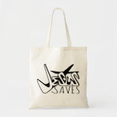 JESUS SAVES GRAFFITI TOTE BAG (Voorkant)