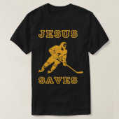 Jesus Saves Hockey T-shirt (Design voorkant)