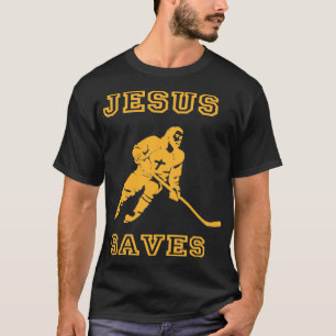 Jesus Saves Hockey T-shirt