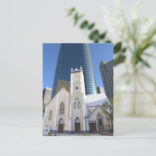 Jesus Saves Houston Briefkaart (Staand voorkant)