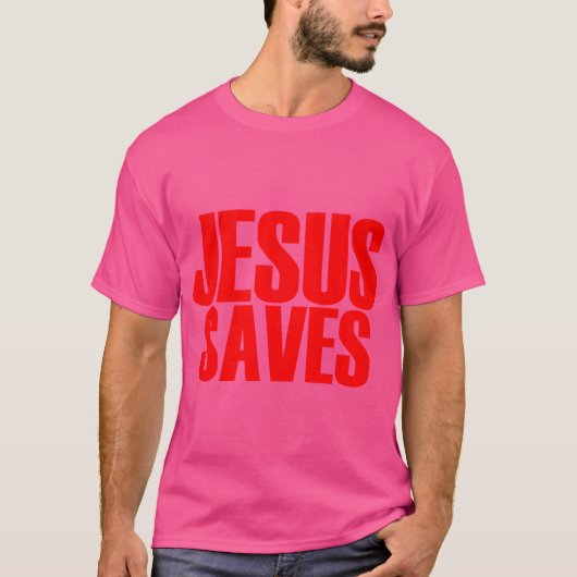 Jesus Saves (Hulk Rules Style) T-shirt (Voorkant)