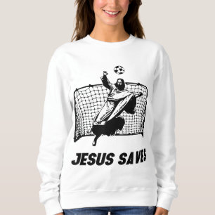 Jesus Saves Jesus Saved Soccer Goal goalie Trui