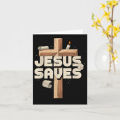 Jesus Saves Kaart (Gele Bloem)