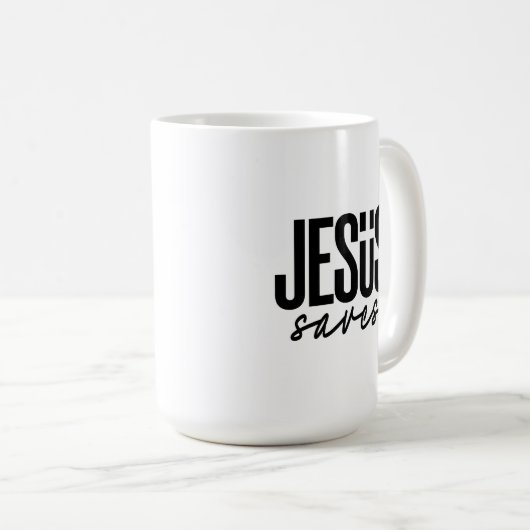 JESUS SAVES KOFFIEMOK (Voorkant rechts)