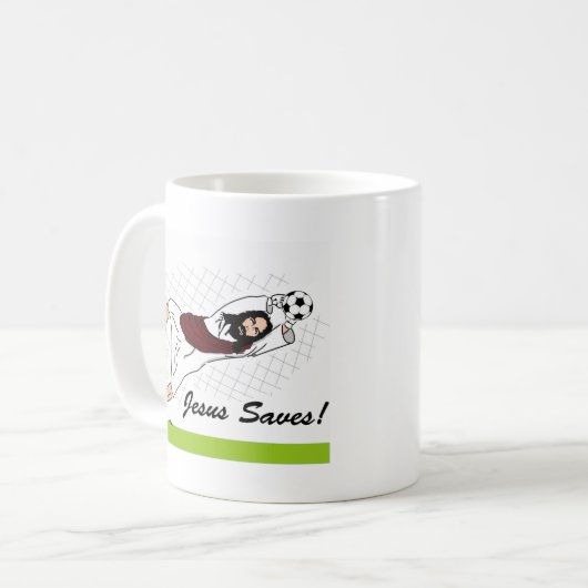 JESUS SAVES! KOFFIEMOK (Voorkant links)