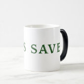 Jesus Saves Magische Mok (Voorkant rechts)