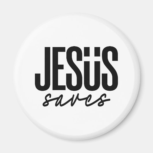 JESUS SAVES MAGNEET (Voorkant)
