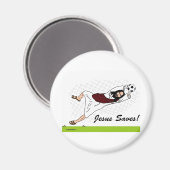 JESUS SAVES! MAGNEET (Voorkant / Achterkant)