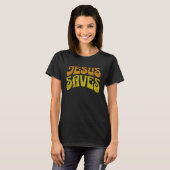 Jesus Saves Message of Salvation Christian Faith R T-shirt (Voorkant volledig)