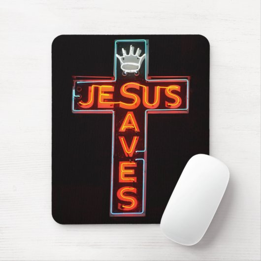 Jesus Saves Mousepad Muismat (Met muis)