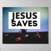 Jesus Saves Poster (Voorkant)