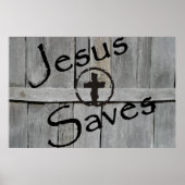 Jesus Saves Poster (Voorkant)