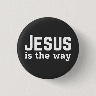 Jesus Saves Ronde Button 3,2 Cm