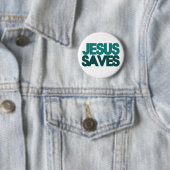 Jesus Saves Ronde Button 5,7 Cm (In situ)