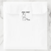 Jesus Saves Ronde Sticker (Tas)