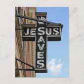 Jesus Saves Sign Briefkaart (Voorkant)