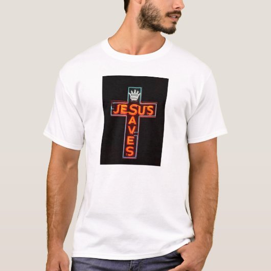 Jesus Saves Sign T-shirt (Voorkant)