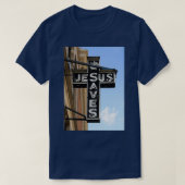 Jesus Saves Sign T-shirt (Design voorkant)