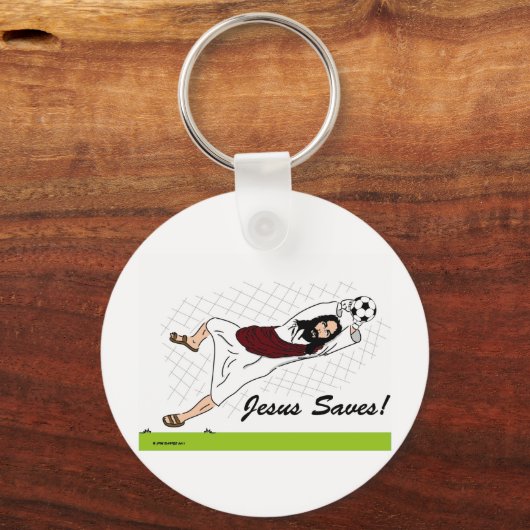 JESUS SAVES! SLEUTELHANGER (Voorkant)