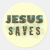 Jesus Saves Sticker (Voorkant)