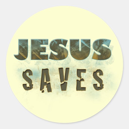 Jesus Saves Sticker (Voorkant)