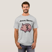 Jesus Saves T-shirt (Voorkant volledig)