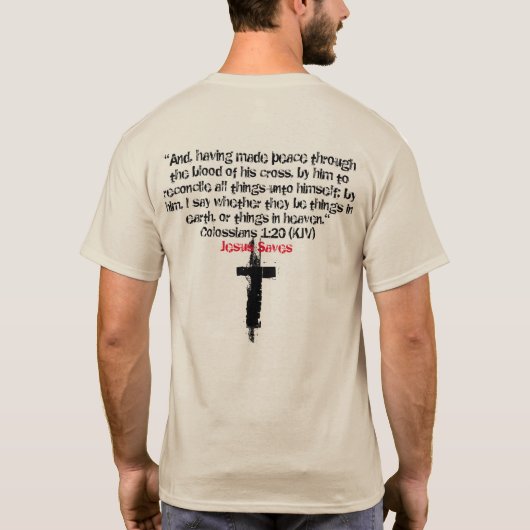 Jesus Saves T-shirt (Achterkant)
