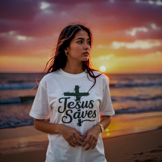 Jesus Saves Tri-Blend Shirt