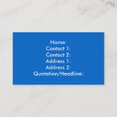 Jesus Saves Visitekaartje (Achterkant)