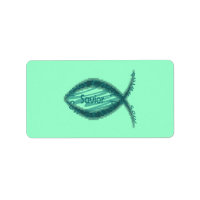 Jesus Savior Christelijk Fish Symbool