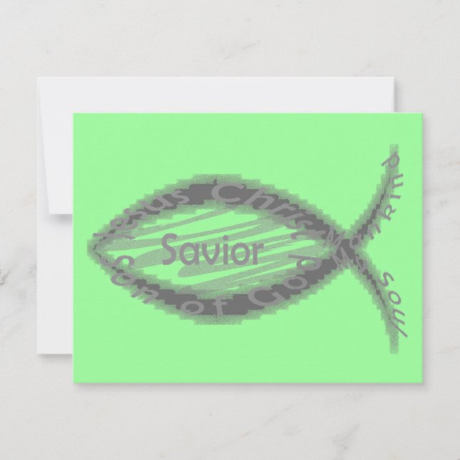 Jesus Savior Fish Symbool (Voorkant)