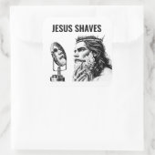 Jesus Scheidt - Grappige Jezus Meme Vierkante Sticker (Tas)