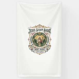 Jesus Scout Badge Verdienste Badge Jesus Scout Bad Spandoek