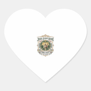 Jesus Scout Badge Verdienste Badge Jezus Scout Bad Hart Sticker