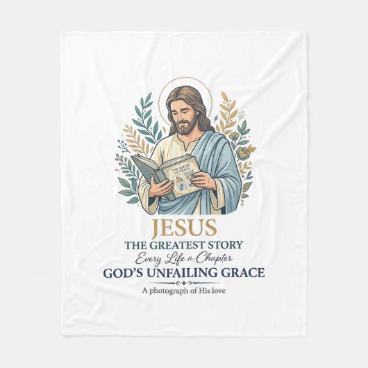Jesus scrapbooking herinnering bewaren Moeder Vint Fleece Deken (Voorkant)