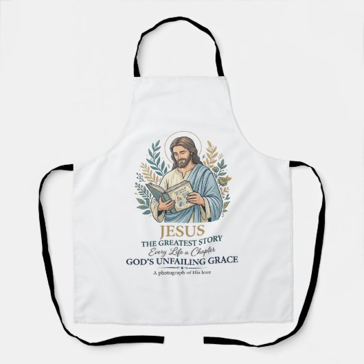 Jesus scrapbooking herinnering bewaren Moeder Vint Schort (Voorkant)