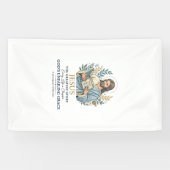 Jesus scrapbooking herinneringen bewaren Moeder Vi Spandoek (Horizontaal)