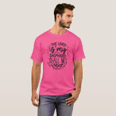 Jesus Scripture Psalm 231 The Lord is My Shepherd T-shirt (Voorkant volledig)