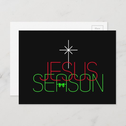 Jesus Season Briefkaart (Voorkant / Achterkant)