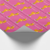 Jesus Season Girl Reindeer Cadeaupapier (Hoek)