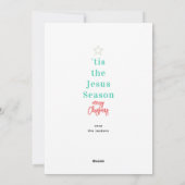 Jesus Season Kaart met Kerstmis (Achterkant)