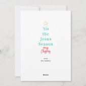 Jesus Season Kaart met Kerstmis (Achterkant)