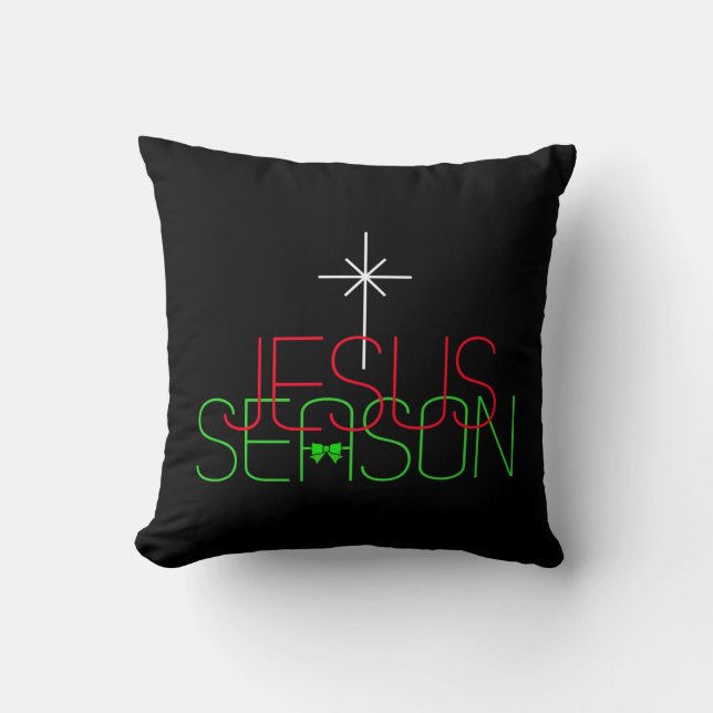 Jesus Season Kussen (Voorkant)