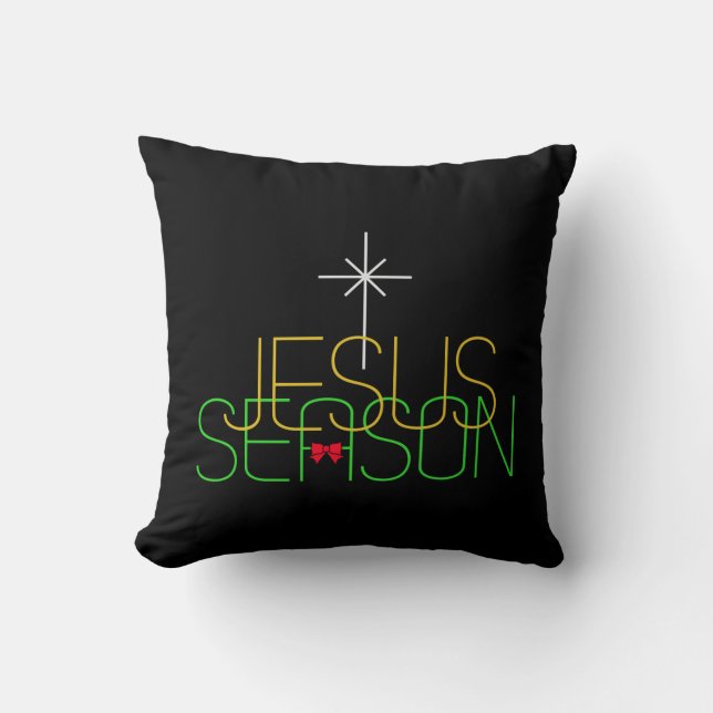 Jesus Season Kussen (Voorkant)