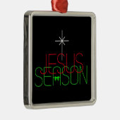 Jesus Season Metalen Ornament (Rechts)
